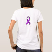 Fibromyalgie ist ein Schmerz in der ... Lila Schle T-Shirt (Rückseite)