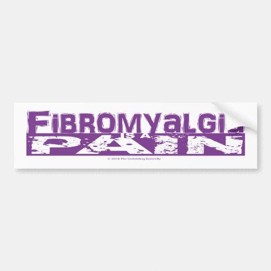 Fibromyalgie ist ein schmerzhafter Autoaufkleber (Vorne)