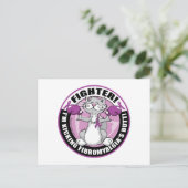 Fibromyalgie Kampfkatze Postkarte (Stehend Vorderseite)