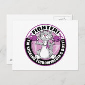 Fibromyalgie Kampfkatze Postkarte (Vorne/Hinten)