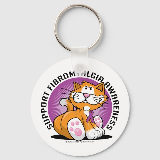 Fibromyalgie Katze Schlüsselanhänger (Vorderseite)