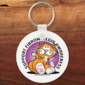 Fibromyalgie Katze Schlüsselanhänger (Vorderseite)