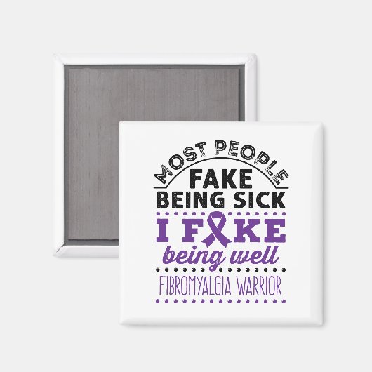 Fibromyalgie Krieg Fake gut sein Magnet (Vorderseite/Rückseite)