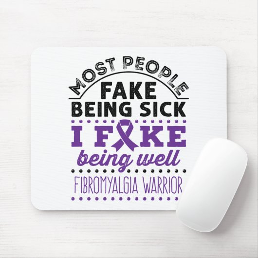 Fibromyalgie Krieg Fake gut sein Mousepad (Mit Mouse)