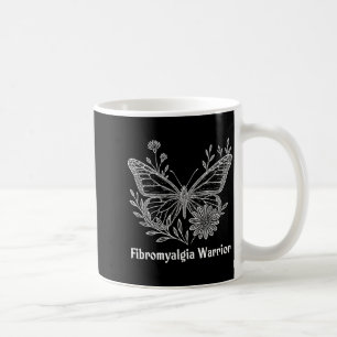 Fibromyalgie-Krieger-Bewusstseins-Schmetterling Un Kaffeetasse