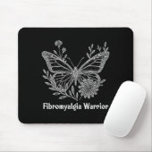 Fibromyalgie-Krieger-Bewusstseins-Schmetterling Un Mousepad (Mit Mouse)