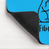 Fibromyalgie-Krieger-Bewusstseinskatze Chronischer Mousepad (Ecke)