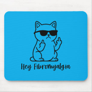 Fibromyalgie-Krieger-Bewusstseinskatze Chronischer Mousepad
