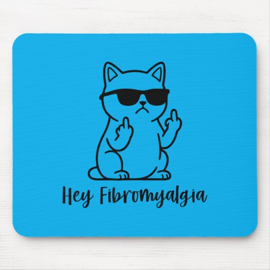 Fibromyalgie-Krieger-Bewusstseinskatze Chronischer Mousepad (Vorne)