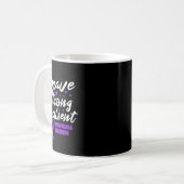 Fibromyalgie Krieger Brave Strong Resilient Fibro Kaffeetasse (Vorderseite Links)