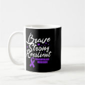 Fibromyalgie Krieger Brave Strong Resilient Fibro Kaffeetasse (Links)