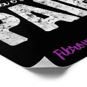 Fibromyalgie Krieger Chronischer Schmerz Fibro Bew Poster (Ecke)