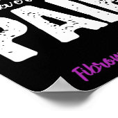 Fibromyalgie Krieger Chronischer Schmerz Fibro Bew Poster (Ecke)