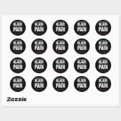 Fibromyalgie Krieger Chronischer Schmerz Fibro Bew Runder Aufkleber (Blatt)