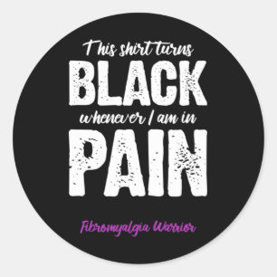 Fibromyalgie Krieger Chronischer Schmerz Fibro Bew Runder Aufkleber