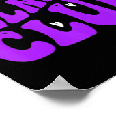 Fibromyalgie Krieger Groovy Fibromyalgie Bewusstse Poster (Ecke)