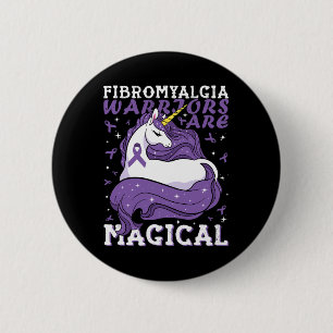 Fibromyalgie Krieger sind magische Einhornliebhabe Button