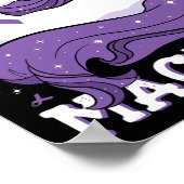 Fibromyalgie Krieger sind magische Einhornliebhabe Poster (Ecke)