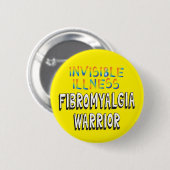 Fibromyalgie-Krieger – Unsichtbare Krankheit Button (Vorne & Hinten)