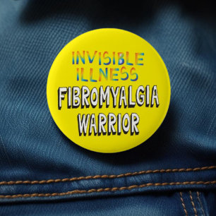 Fibromyalgie-Krieger – Unsichtbare Krankheit Button