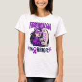 Fibromyalgie Kriegerglaube und Kampf T-Shirt (Vorderseite)