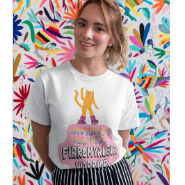 Fibromyalgie Kriegerkrankung Fibro Unsichtbare Sch T-Shirt