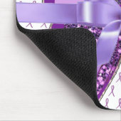 Fibromyalgie Lila Bewusstseinsbildung Band-Maus-Pa Mousepad (Ecke)