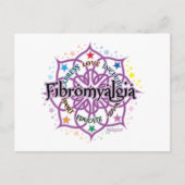 Fibromyalgie Lotus Postkarte (Vorderseite)