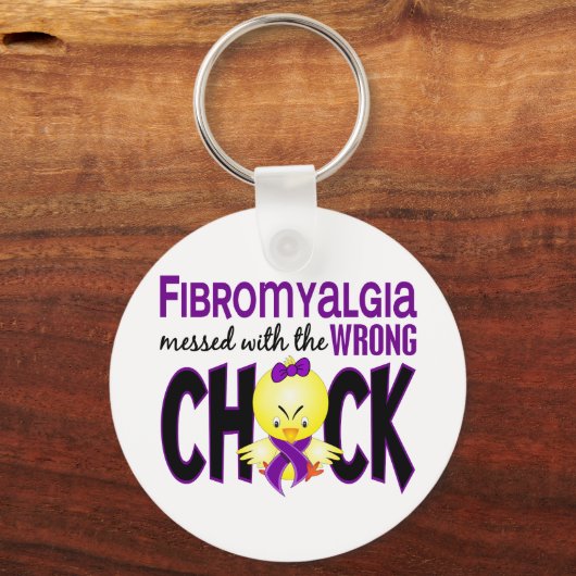 Fibromyalgie mit dem falschen Schwanz Schlüsselanhänger (Vorderseite)