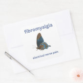 Fibromyalgie Quadratischer Aufkleber (Umschlag)