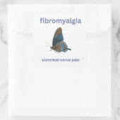 Fibromyalgie Quadratischer Aufkleber (Tasche)