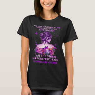 Fibromyalgie Schmetterlingskrieger i am Sturm T-Shirt