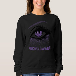 Fibromyalgie Sensibilisierungskampagne Lila blaues Sweatshirt