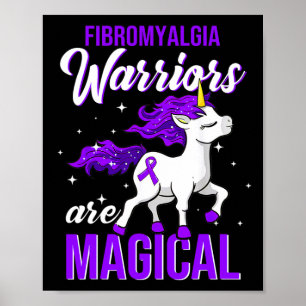 Fibromyalgie Sensibilisierungskampagne Spaß Einhor Poster