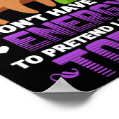 Fibromyalgie Sloth Fibro Krieger Patient I have Fi Poster (Ecke)