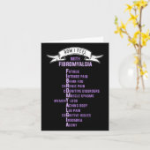 Fibromyalgie-Spoonie und Fibro-Bewusstsein Karte (Gelbe Blume)