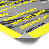 Fibromyalgie Symptome Poster (Ecke)