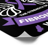Fibromyalgie Warrior Awareness Poster (Ecke)