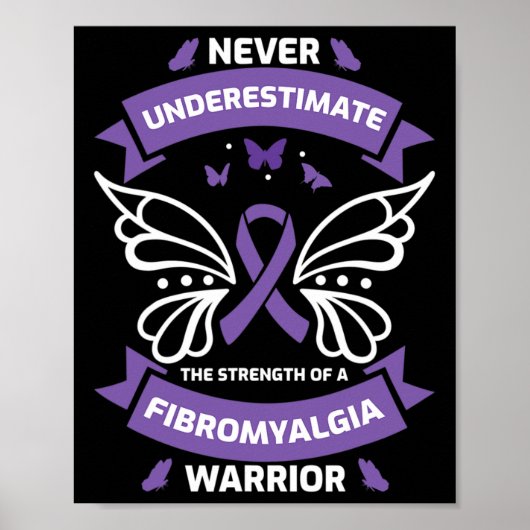 Fibromyalgie Warrior Awareness Poster (Vorne)
