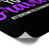 Fibromyalgie Warrior Fibromyalgie Bewusstsein Poster (Ecke)