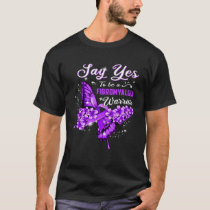 Fibromyalgie Warrior Lila Butterfly Frauen T-Shirt