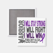 Fibromyalgie Warrior Magnet (Vorderseite/Rückseite)