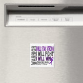 Fibromyalgie Warrior Magnet (In Situ (Geschirrspüler))