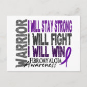 Fibromyalgie Warrior Postkarte (Vorderseite)