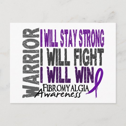 Fibromyalgie Warrior Postkarte (Vorderseite)