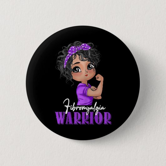 Fibromyalgie Warrior Strong Women Fibromyalgie Awa Button (Vorderseite)