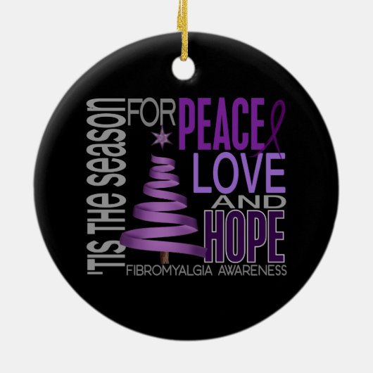 Fibromyalgie Weihnachten 1 Ornamente (Hinten)