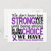 Fibromyalgie Wie stark wir sind Postkarte (Vorne/Hinten)