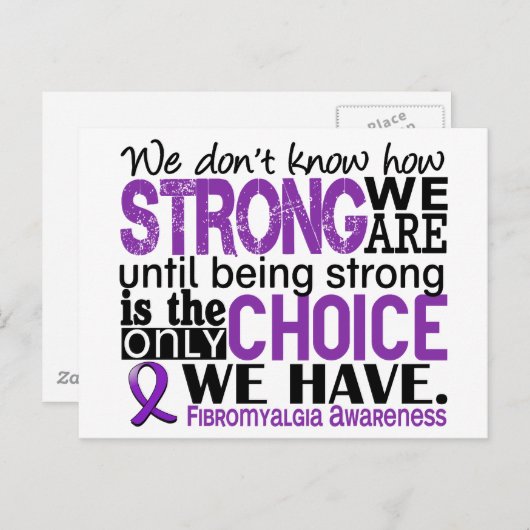 Fibromyalgie Wie stark wir sind Postkarte (Vorne/Hinten)