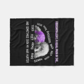 Fibromyalgie's A Real Pain Bichon Frise Hund 1 Fleecedecke (Vorderseite (Horizontal))